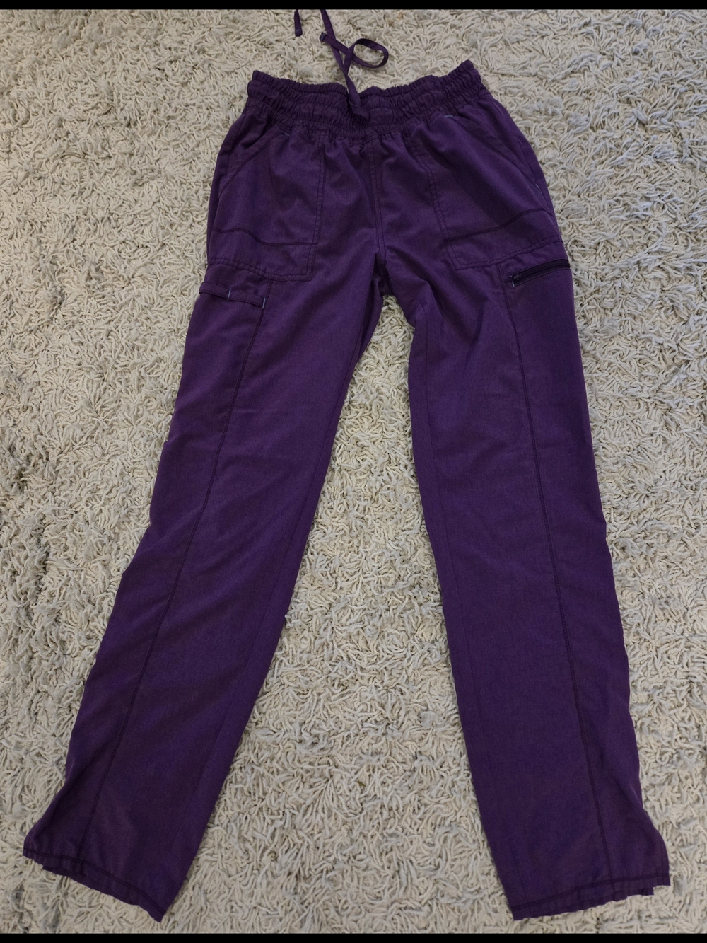 Scrubstar Purple Cargo Scrub Pants